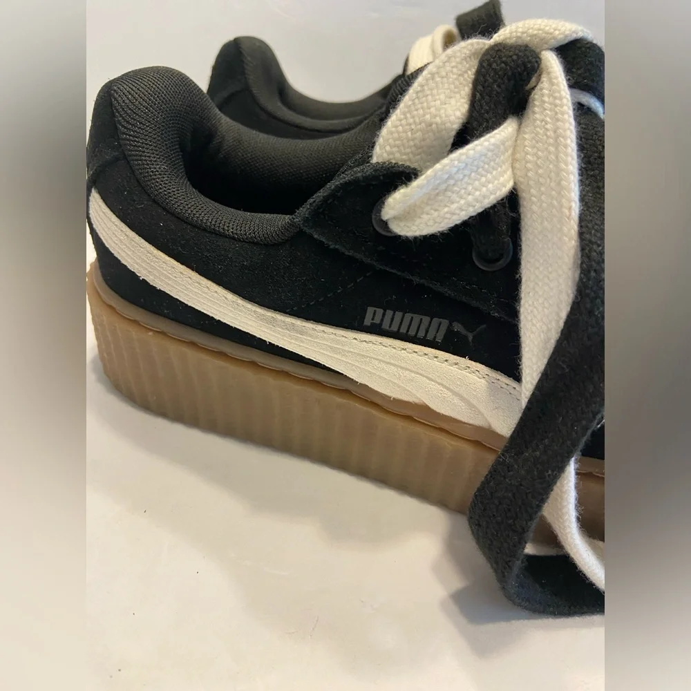 FENTY x PUMA Creeper Phatty Womens Rihanna Black Warm White Gum Brown 396403-01